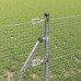 vidaXL Cerca de alambre soldado para fijación al suelo 50 x 0,8 m