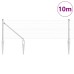 vidaXL Valla de alambre soldado con picos 10 x 0,6 m Acero Galvanizado