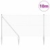 vidaXL Valla de alambre soldado con picos 10 x 1 m Acero Galvanizado