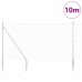 vidaXL Valla de alambre soldado con picos 10 x 1,5 m Acero Galvanizado