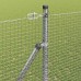 vidaXL Valla de alambre soldado con picos 10 x 1,5 m Acero Galvanizado