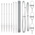 vidaXL Valla de alambre soldado con picos 10 x 1,5 m Acero Galvanizado