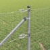 vidaXL Valla de alambre soldado con picos 25 x 0,6 m Acero Galvanizado