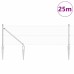 vidaXL Valla de alambre soldado con picos 25 x 0,6 m Acero Galvanizado