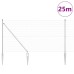 vidaXL Valla de alambre soldado con picos 25 x 1,2 m Acero Galvanizado