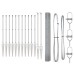 vidaXL Valla de alambre soldado con picos 25 x 1,2 m Acero Galvanizado