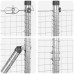 vidaXL Valla de alambre soldado con picos 25 x 1,2 m Acero Galvanizado