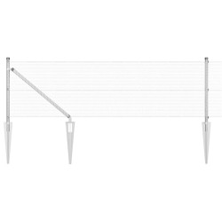 vidaXL Valla de alambre soldado con picos 50 x 0,4 m Acero Galvanizado