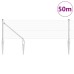 vidaXL Valla de alambre soldado con picos 50 x 0,4 m Acero Galvanizado