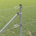 vidaXL Valla de alambre soldado con picos 50 x 0,4 m Acero Galvanizado
