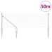 vidaXL Valla de alambre soldado con picos 50 x 0,4 m Acero Galvanizado