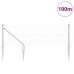 vidaXL Valla de alambre soldado con picos 100 x 0,6 m Plateado Malla