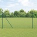 vidaXL Valla de alambre soldado con picos 10 x 1,4 m Verde Malla