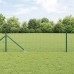 vidaXL Valla de alambre soldado con picos 25 x 0,6 m Verde Malla