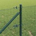 vidaXL Valla de alambre soldado con picos 25 x 0,6 m Verde Malla