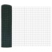 vidaXL Valla de alambre soldado con picos 100 x 0,4 m Verde Malla