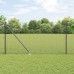 vidaXL Valla de alambre soldado con picos 25 x 1,4 m Gris Malla