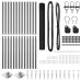 vidaXL Valla de alambre soldado con picos 25 x 1,4 m Gris Malla
