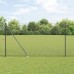 vidaXL Valla de alambre soldado con picos 25 x 1,5 m Gris Malla