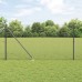vidaXL Valla de alambre soldado con picos 50 x 1 m Gris Malla