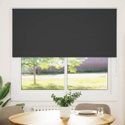 vidaXL Estor Enrollable Opaco negro 155x150 cm Tela Ancho 151,6 cm