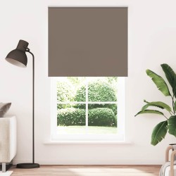 vidaXL Estor Enrollable Opaco Color Café 130x210cm Tela Ancho 126,6cm