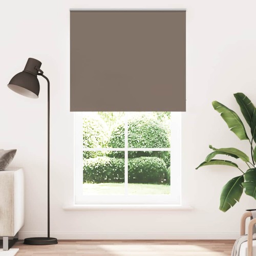 vidaXL Estor Enrollable Opaco Color Café 130x210cm Tela Ancho 126,6cm