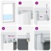 vidaXL Estor Enrollable Opaco Color Café 135x210cm Tela Ancho 131,6cm