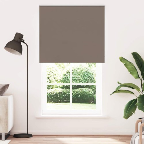 vidaXL Estor Enrollable Opaco Color Café 125x230cm Tela Ancho 121,6cm