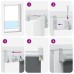 vidaXL Estor Enrollable Opaco Color Café 125x230cm Tela Ancho 121,6cm