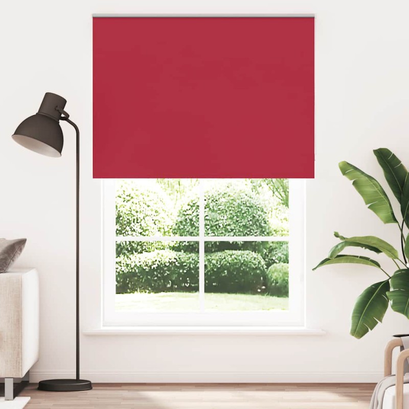 vidaXL Estor Enrollable Opaco Rojo 165x210 cm Tela Ancho 161,6 cm