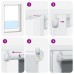 vidaXL Estor Enrollable Opaco Blanco 115x230 cm Tela Ancho 110,7cm