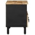 vidaXL Mueble de TV madera maciza de mango rugosa negro 70x33,5x46 cm