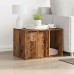 vidaXL Mueble arenero para gatos madera envejecida 60x40x40 cm