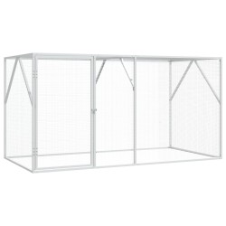 vidaXL Jaula para Aves Antracita 208 x 102 x 108 cm Acero Galvanizado