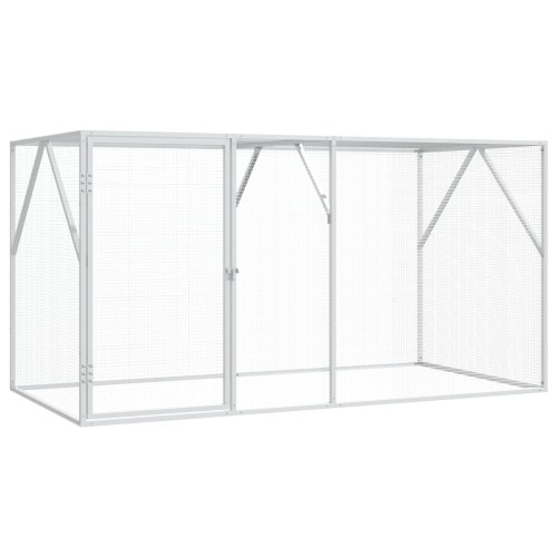 vidaXL Jaula para Aves Antracita 208 x 102 x 108 cm Acero Galvanizado