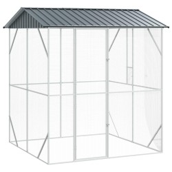 vidaXL Jaula para Aves Gris antracita 215 x 208 x 247 cm