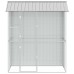 vidaXL Jaula para Aves Gris 215 x 110 x 247 cm Acero Galvanizado