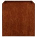 vidaXL Jardinera oxidada 40x40x40 cm acero corten