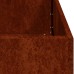 vidaXL Jardinera oxidada 40x40x40 cm acero corten