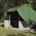vidaXL Carpa Tipi 8 persona Verde tafetán