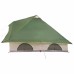 vidaXL Carpa Tipi 8 persona Verde tafetán