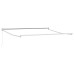 vidaXL Toldo retráctil Negro 350 x 250 cm 100% Poliéster y Aluminio
