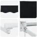 vidaXL Toldo retráctil Negro 350 x 250 cm 100% Poliéster y Aluminio