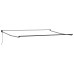 vidaXL Toldo retráctil Verde y blanco 400 x 350 cm Poliéster