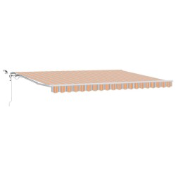 vidaXL Toldo retráctil Multicolor 450 x 350 cm Poliéster