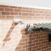 vidaXL Toldo retráctil Verde y blanco 450 x 350 cm Poliéster