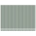 vidaXL Toldo retráctil Verde y blanco 450 x 350 cm Poliéster