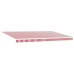 vidaXL Toldo retráctil Rojo y blanco 500 x 300 cm Poliéster