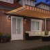vidaXL Toldo retráctil Amarillo y Naranja 500 x 350 cm Poliéster